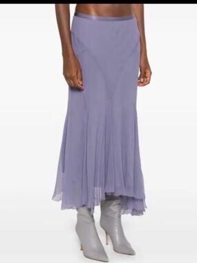 Polo by Ralph Lauren Lilac High-Low Chiffon Skirt
